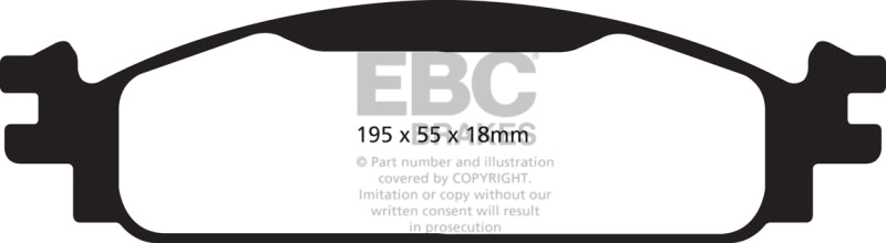 EBC 08-10 Ford Flex 3.5 Yellowstuff Front Brake Pads EBC