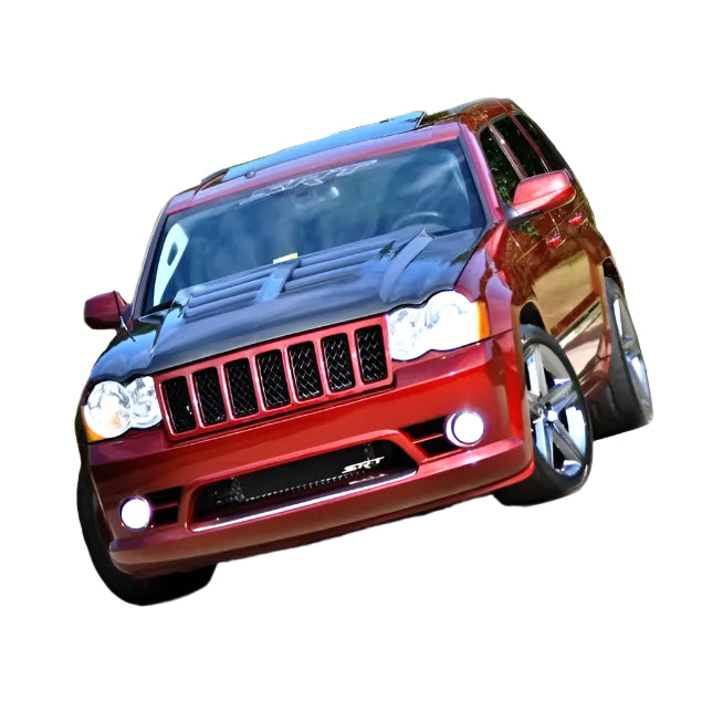 2005-2010 Jeep Grand Cherokee Carbon Fiber Venom Hood - Black Ops Auto Works