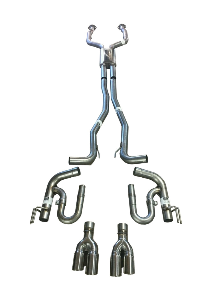 2011-2017 Chevrolet Caprice Solo Performance 3" Mach X3 Catback Exhaust - Black Ops Auto Works