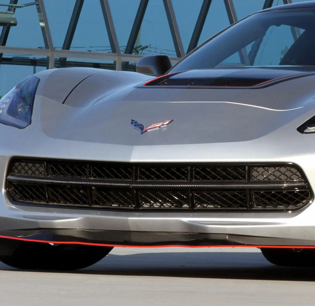 2014-19 CORVETTE CONCEPT7 CARBON FIBER FRONT GRILLE CENTER BAR (2 VARIATIONS) - Black Ops Auto Works