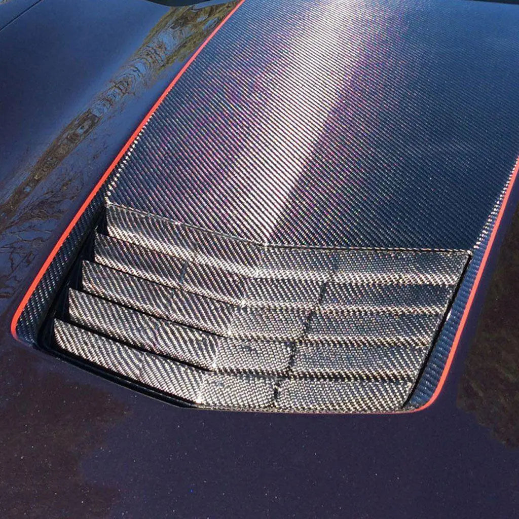 2014-19 CORVETTE CONCEPT7 CARBON FIBER HOOD HEAT EXTRACTOR (2 VARIATIONS) - Black Ops Auto Works
