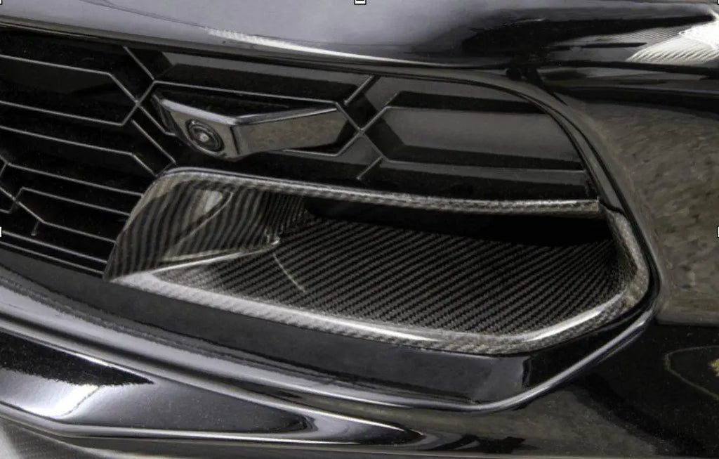 2015-19 CORVETTE Z06 CONCEPTZ CARBON FIBER FRONT BRAKE DUCT INSERTS (2 VARIATIONS) - Black Ops Auto Works
