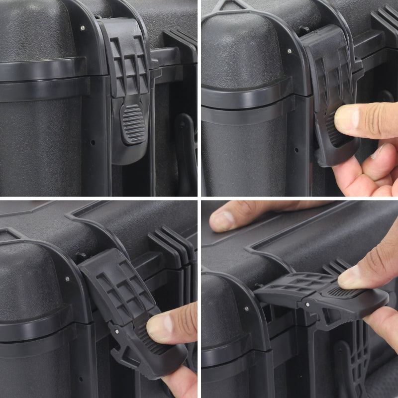 Go Rhino XVenture Gear Hard Case - Large 20in. / Lockable / IP67 / Automatic Air Valve - Tex. Black Go Rhino