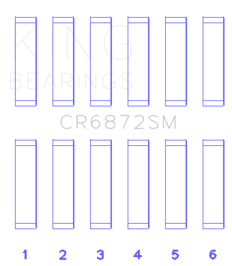 King Toyota 1GR-FE (Size STD) Connecting Rod Bearing Set-Bearings-King Engine Bearings