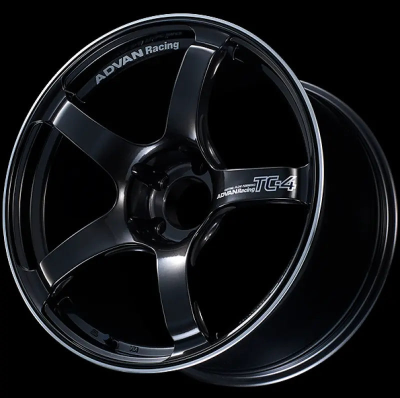Advan TC4 18x9.5 +35 5-114.3 Racing Black Gunmetallic and Ring Wheel Advan