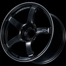 Load image into Gallery viewer, Advan TC4 18x9.5 +35 5-114.3 Racing Black Gunmetallic and Ring Wheel Advan