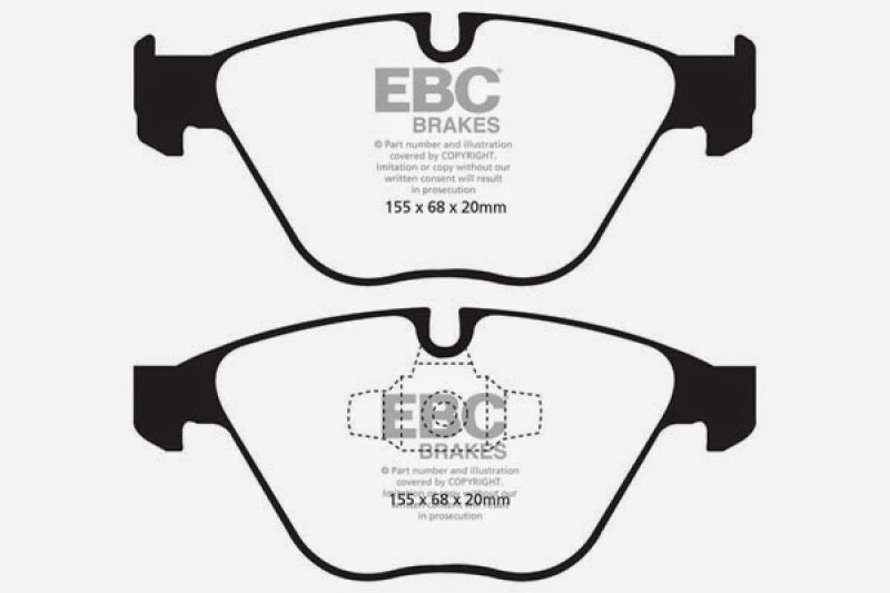 EBC 13+ BMW X1 2.0 Turbo (28i) Ultimax2 Front Brake Pads-Brake Pads - OE-EBC