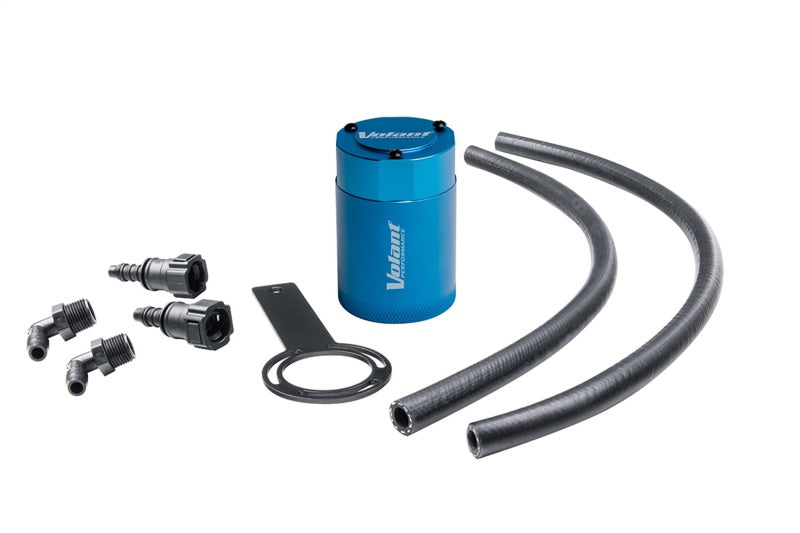 Volant 14-19 Chevrolat Silverado 1500 3oz Aluminum Oil Catch Can w/Mounting Bracket - Blue Volant
