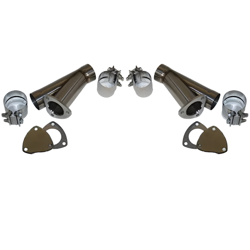Granatelli 4.0in Stainless Steel Manual Dual Exhaust Cutout Kit w/Slip Fit & Band Clamps Granatelli Motor Sports