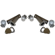 Load image into Gallery viewer, Granatelli 4.0in Stainless Steel Manual Dual Exhaust Cutout Kit w/Slip Fit &amp; Band Clamps Granatelli Motor Sports