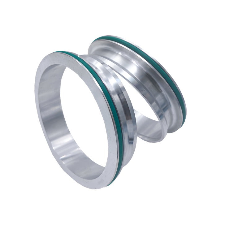Granatelli Aluminum Dual Seal Clamp 3.0in Weld-on Ferrule Set Granatelli Motor Sports