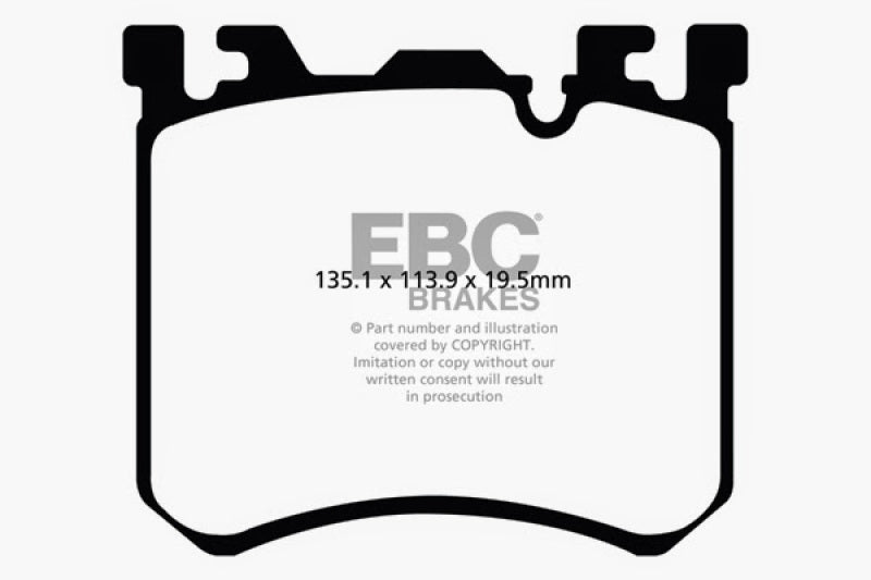 EBC 10-13 BMW X5M 4.4 Twin Turbo Redstuff Front Brake Pads-Brake Pads - Performance-EBC