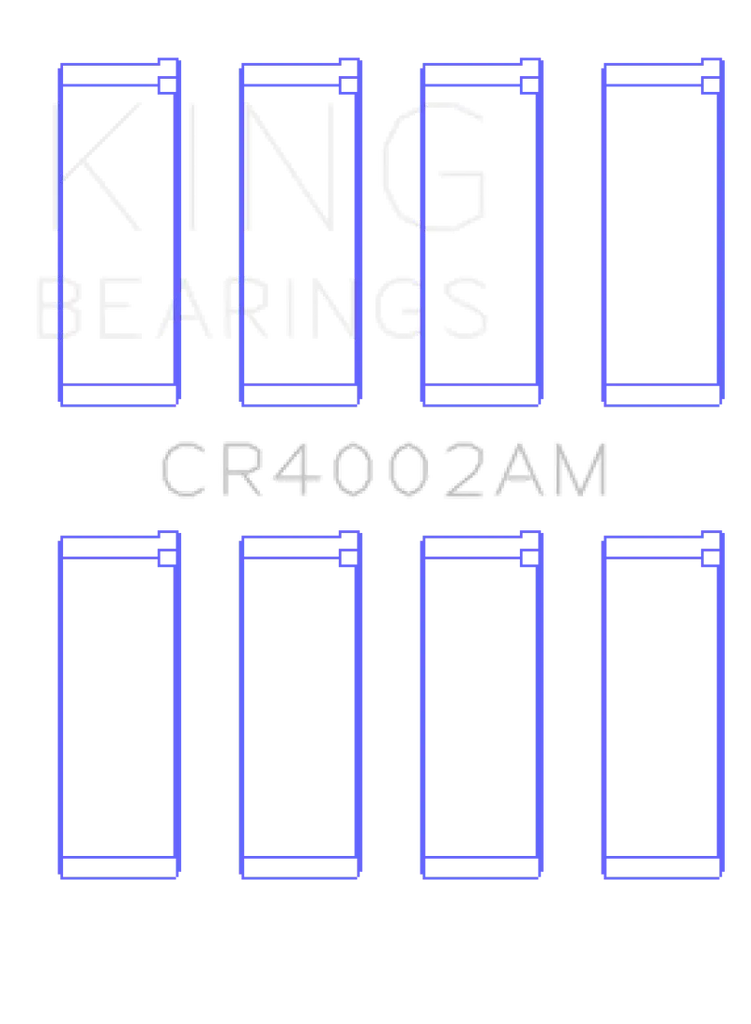 King Ford/Kia/Mazda DOHC 16 Valve/SOHC 16 Valve/SOHC 8 Valve (Size +0.25) Rod Bearing Set King Engine Bearings