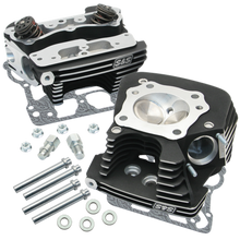 Load image into Gallery viewer, S&amp;S Cycle 08-16 Touring Super Stock 89cc Cylinder Head Kit - Wrinkle Black S&amp;S Cycle