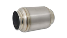 Load image into Gallery viewer, Vibrant Titanium Muffler w/Natural Tip 3in. Inlet / 3in. Outlet / 4.25in Dia Vibrant
