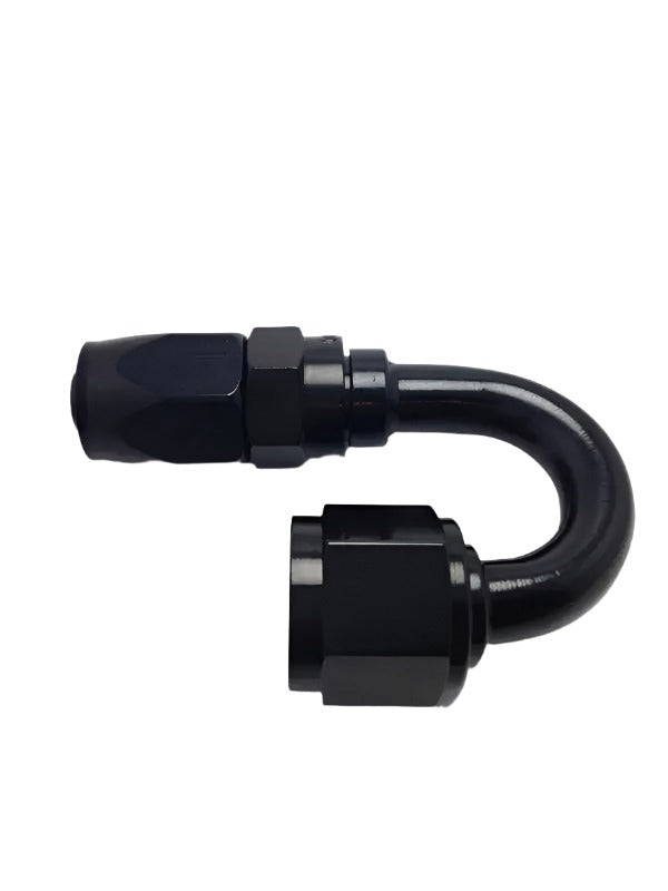Fragola -8AN x 180 Degree Pro-Flow Hose End - Black Fragola