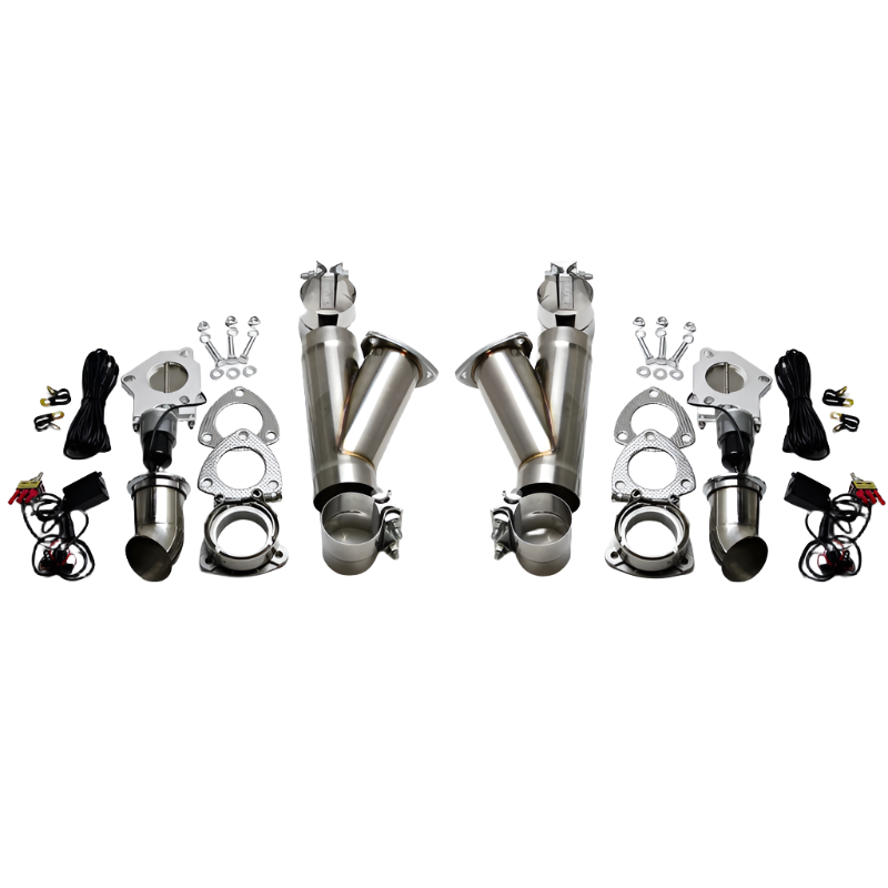 Granatelli 4.0in Stainless Steel Electronic Dual Exhaust Cutout w/Slip Fit & Band Clamp - Black Ops Auto Works