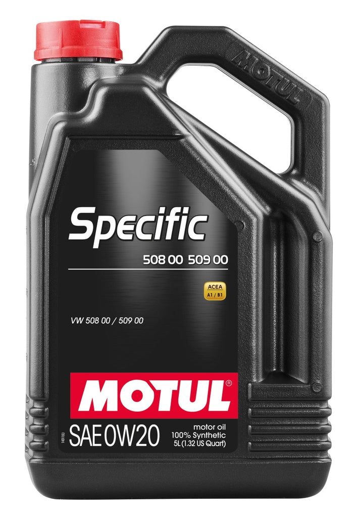 Motul 5L Specific 508 0W20 Oil - Acea A1/B1 / VW 508.00/509.00 / Porsche C20 Motul