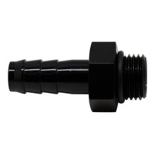 Load image into Gallery viewer, DeatschWerks 6AN ORB Male to 3/8in Male Triple Barb Fitting (Incl O-Ring) - Anodized Matte Black-Fittings-DeatschWerks