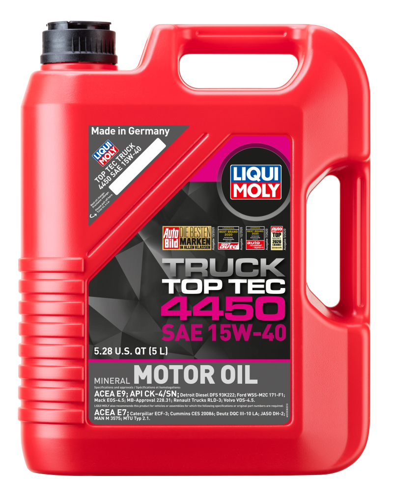 LIQUI MOLY 5L Top Tec Truck 4450 Motor Oil SAE 15W40 LIQUI MOLY