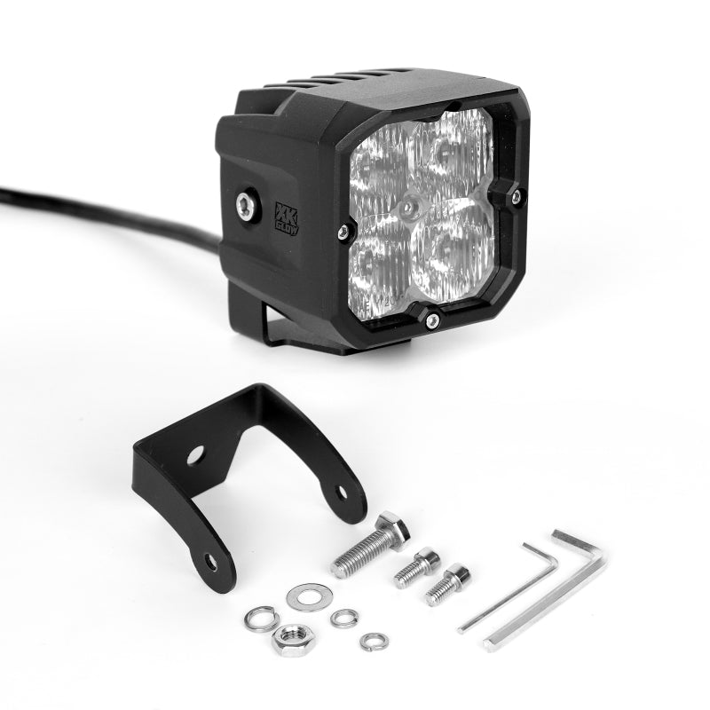 XK Glow XKchrome 20w LED Cube Light w/ RGB Accent Light - Fog Beam-Light Accessories and Wiring-XKGLOW