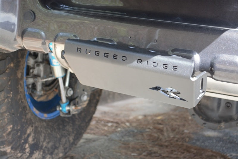 Rugged Ridge 07-23 Jeep Wrangler JK/JKU/JL/JLU & 20-23 Gladiator Hitch Skid Plate 2in. Rec - Tex Blk Rugged Ridge