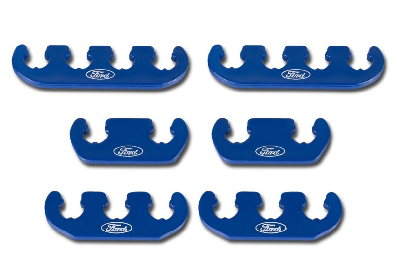 Ford Racing Wire Dividers 4 to 3 to 2 - Blue w/ White Ford Logo Ford Racing