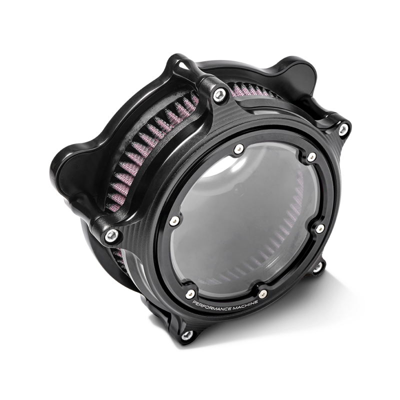 Performance Machine Vision Air Cleaner (W/ Bezel) - Black Ops-Air Filters - Direct Fit-Performance Machine