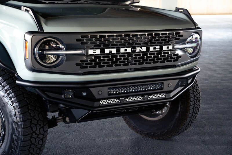 DV8 Offroad 21-22 Ford Bronco Competition Series Front Bumper-Bumpers - Steel-DV8 Offroad
