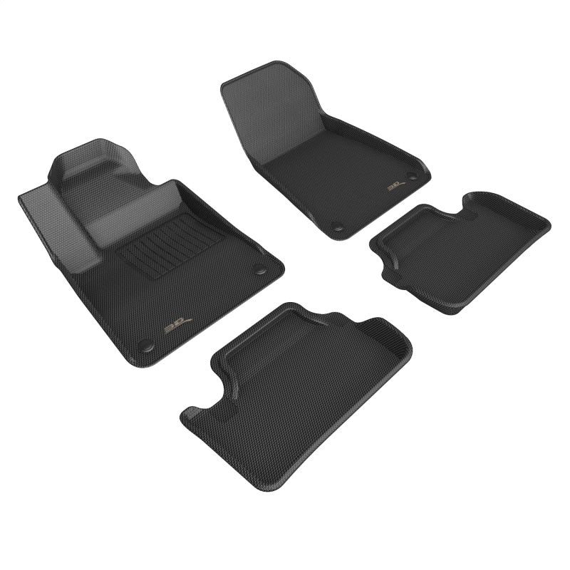 3D MAXpider 21-23 Polestar 2 Kagu Black R1 R2-Floor Mats - Rubber-3D MAXpider
