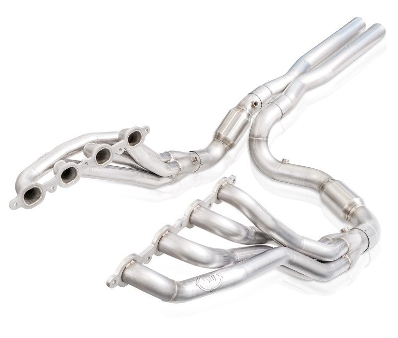 Stainless Works 2019+ Chevrolet Silverado 5.3/6.2 Catted Headers 1-7/8in Primaries 3in Leads X-Pipe Stainless Works