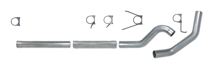 Diamond Eye KIT 4in CB MFLR RPLCMENT PIPE SGL AL: 2004.5-2007.5 DODGE CUMMINS 600-Catback-Diamond Eye Performance