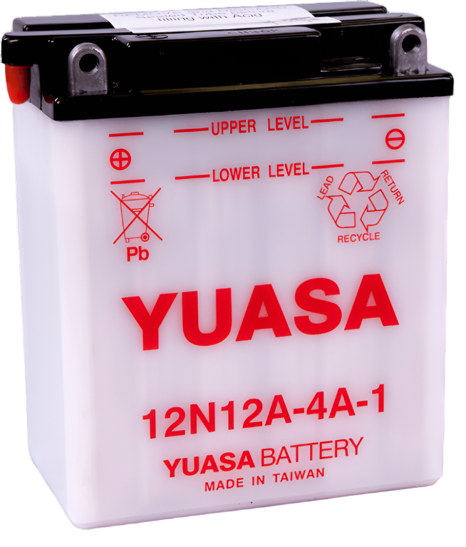 Yuasa 12N12A-4A-1 Conventional 12 Volt Battery-Batteries-Yuasa Battery