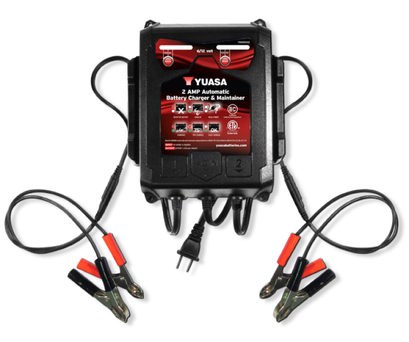 Yuasa 2 Amp Charger & Maintainer (6/12V)-Battery Accessories-Yuasa Battery
