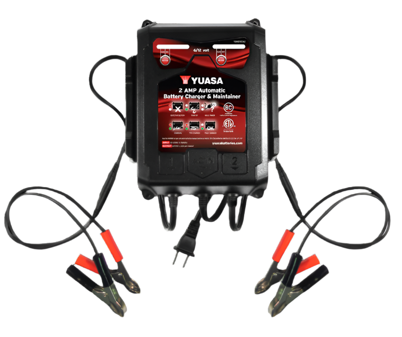 Yuasa 2 Amp Charger & Maintainer (6/12V)-Battery Accessories-Yuasa Battery