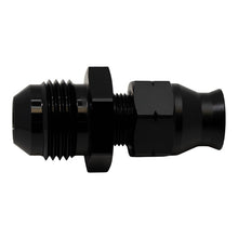 Load image into Gallery viewer, DeatschWerks 8AN Male Flare to 5/16in Hardline Compression Adapter - Anodized Matte Black-Fuel Components Misc-DeatschWerks