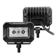 Load image into Gallery viewer, Go Rhino Xplor Bright Series Rectangle LED Flood Light Kit (Surface/Thread Std Mnt) 3x2 - Blk (Pair) Go Rhino