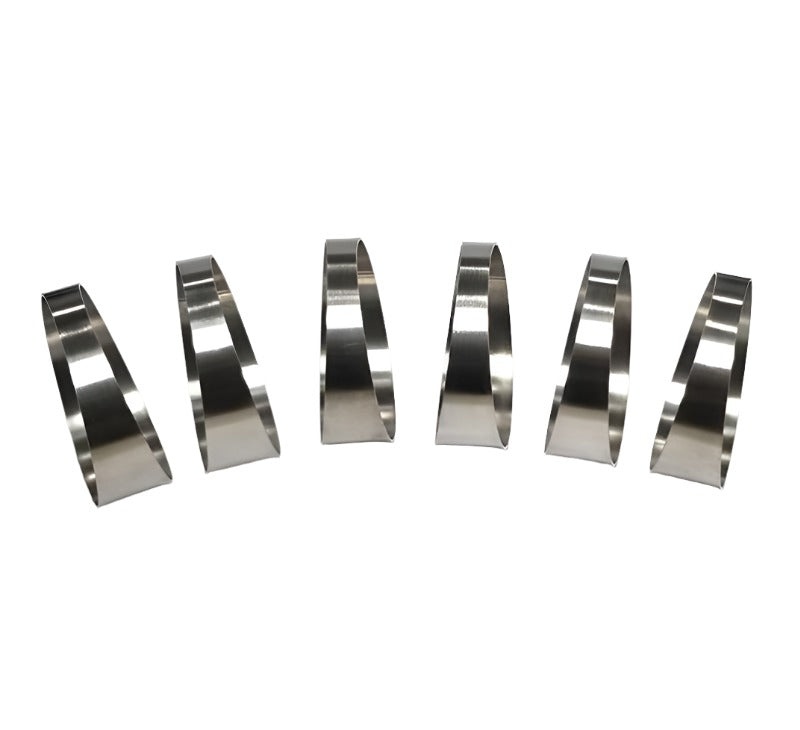 Ticon Industries 2.0in 7.5 Degree 1D/2in CLR Tight Radius 1mm Wall Titanium Pie Cuts - 6pk Ticon