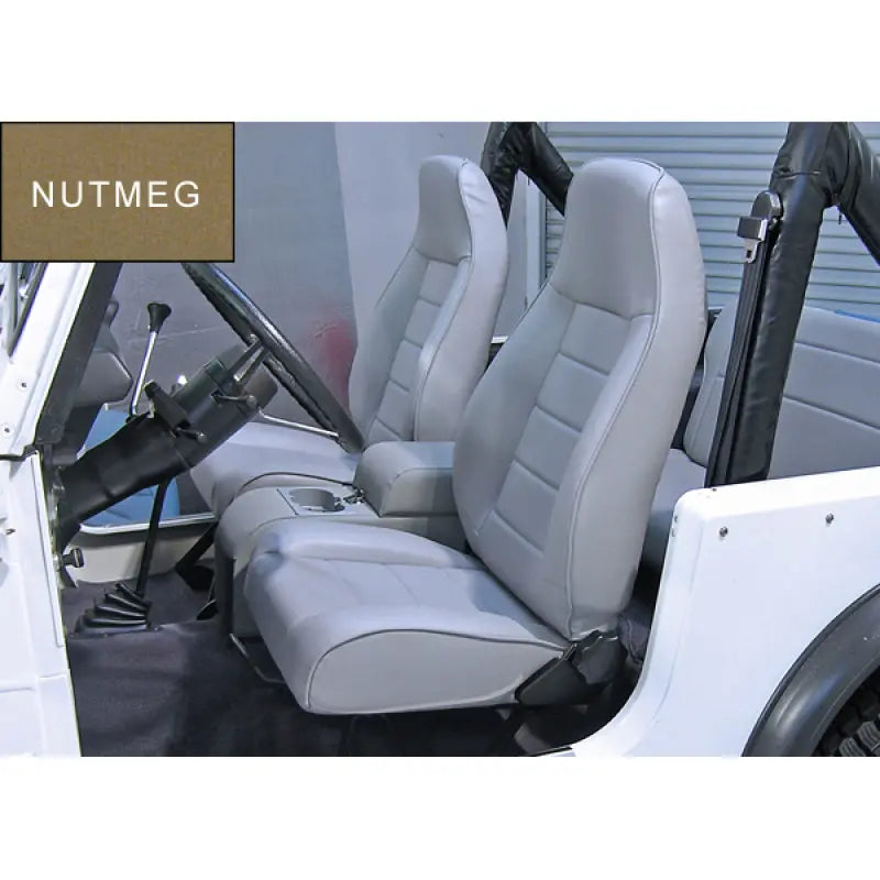 Rugged Ridge High-Back Front Seat Reclinable Nutmeg 76-02 CJ&Wran Rugged Ridge