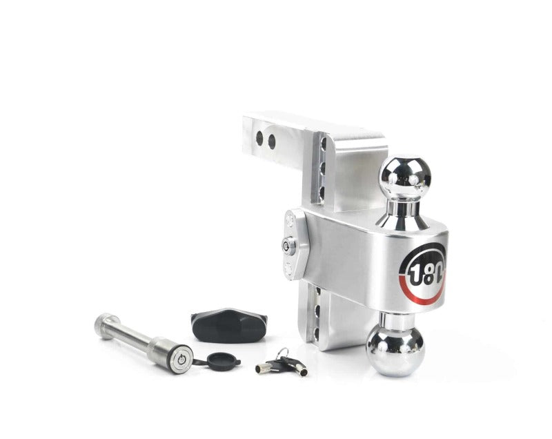 Weigh Safe 180 Hitch 6in Drop Hitch & 2in Shank (10K/12.5K GTWR) w/WS05 - Aluminum-Hitch Ball Mounts-Weigh Safe