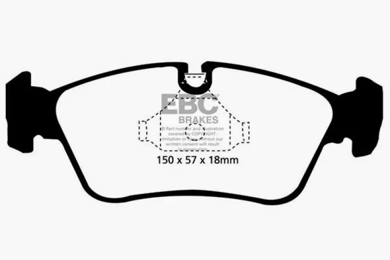 EBC 99-02 BMW Z3 2.5 Ultimax2 Front Brake Pads EBC