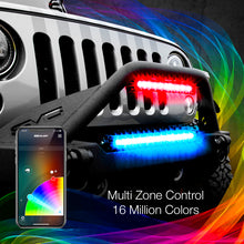 Load image into Gallery viewer, XK Glow RGBW Light Bar High Power Offroad Work/Hunting Light w/ Bluetooth Controller 14In-Light Accessories and Wiring-XKGLOW