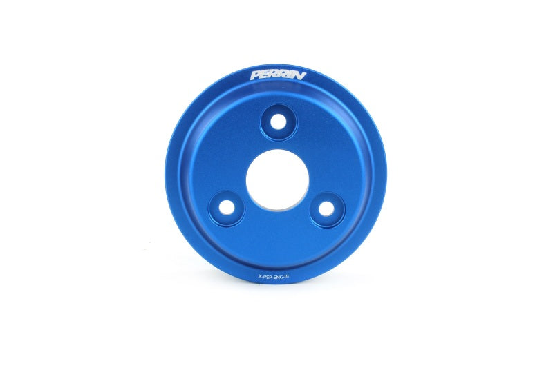 Perrin 15-22 Subaru WRX / 14-18 FXT / 18-21 Crosstrek Lightweight Water Pump Pulley - Blue Perrin Performance