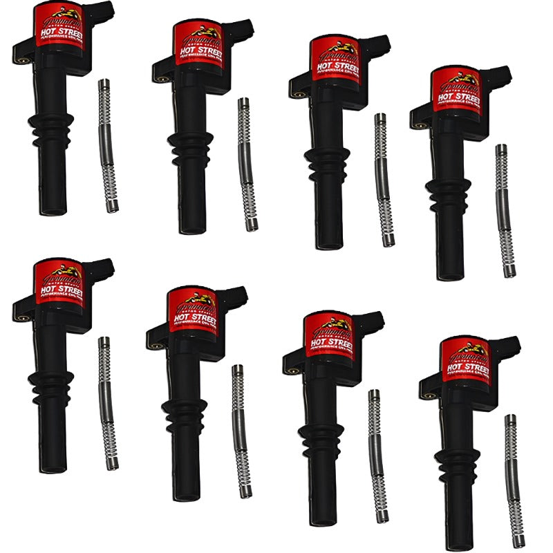 Granatelli 08.5-10 Ford 4.6L/5.4L 3V Hot Street Coil Packs = Black (Set of 8) Granatelli Motor Sports