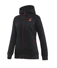 Load image into Gallery viewer, Akrapovic Womens Corpo Zip Hoodie Black - Small Akrapovic