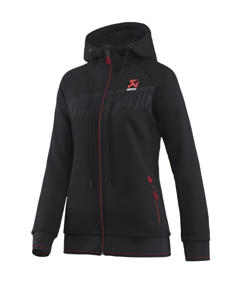 Akrapovic Womens Corpo Zip Hoodie Black - Medium Akrapovic