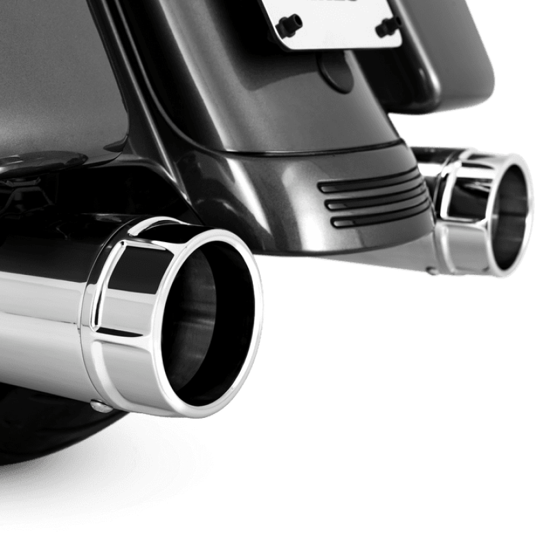Vance & Hines HD Touring 95-16 Torquer 450 Chrome Slip-On Exhaust-Motorcycle Slip-On-Vance and Hines