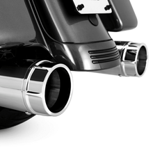 Load image into Gallery viewer, Vance &amp; Hines HD Touring 95-16 Torquer 450 Chrome Slip-On Exhaust-Motorcycle Slip-On-Vance and Hines