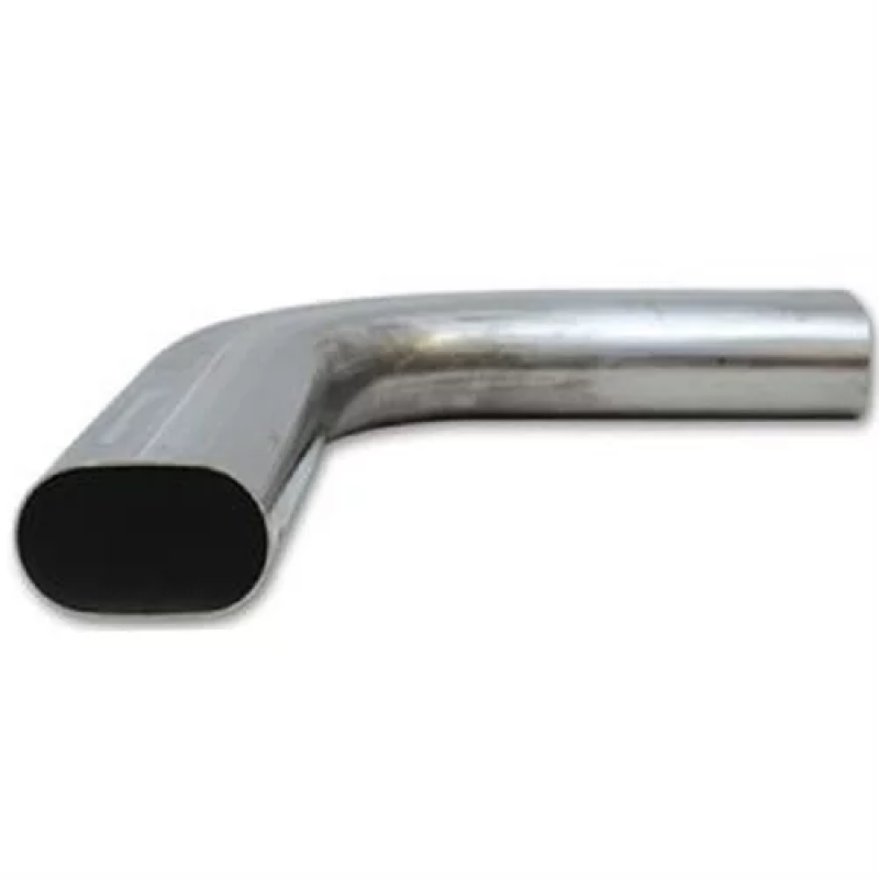 Granatelli 3in Oval Stainless Steel Horizontal 90 Deg Bend 4.5in Bend Radius Tubing Granatelli Motor Sports
