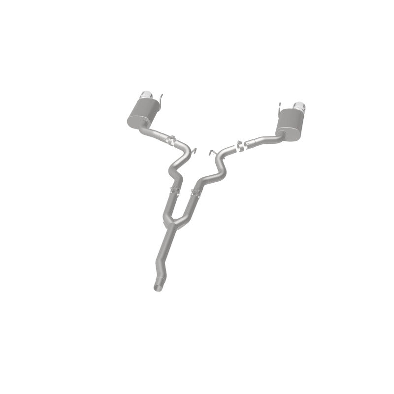 MagnaFlow Cat Back, SS, 2.5in, Street, Dual Split Polished 4.5in Tips 2015 Ford Mustang Ecoboost Magnaflow
